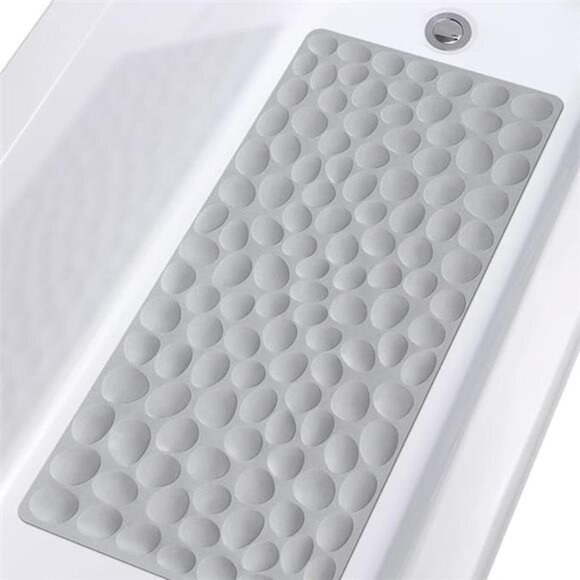 Non-Slip Bathtub Mat OTHWAY Soft Rubber Bathroom Bathmat with Strong Suction - Picture 7 of 14